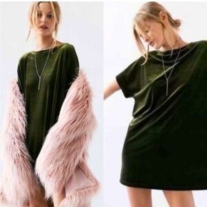 Ecote Dark Velvet mini dress